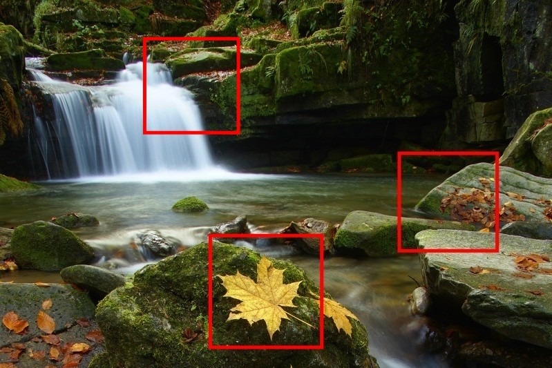 Účinek polarizačního filtru prakticky a v detailu fotografie - voda