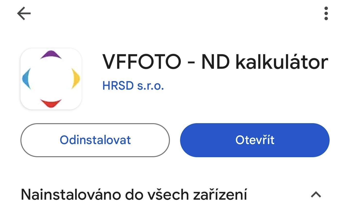 Jak používat aplikaci VFFOTO ND filtr kalkulátor