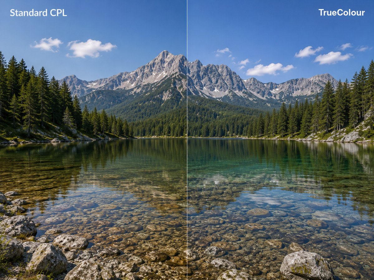 Colour rendering comparison of the VFFOTO NANO-PRO TC CPL filter