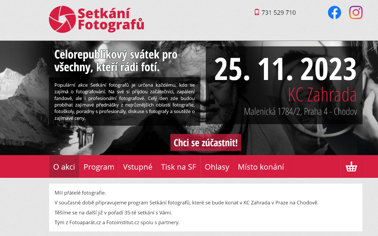 setkání fotografů Praha