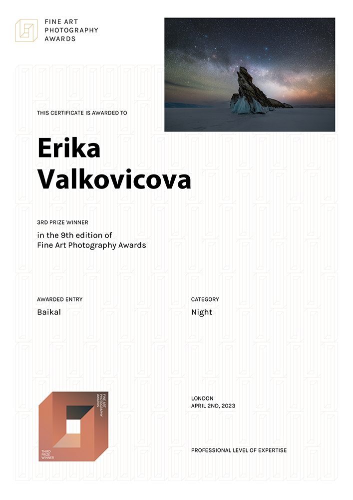 Erika Valkovičová ocenění
