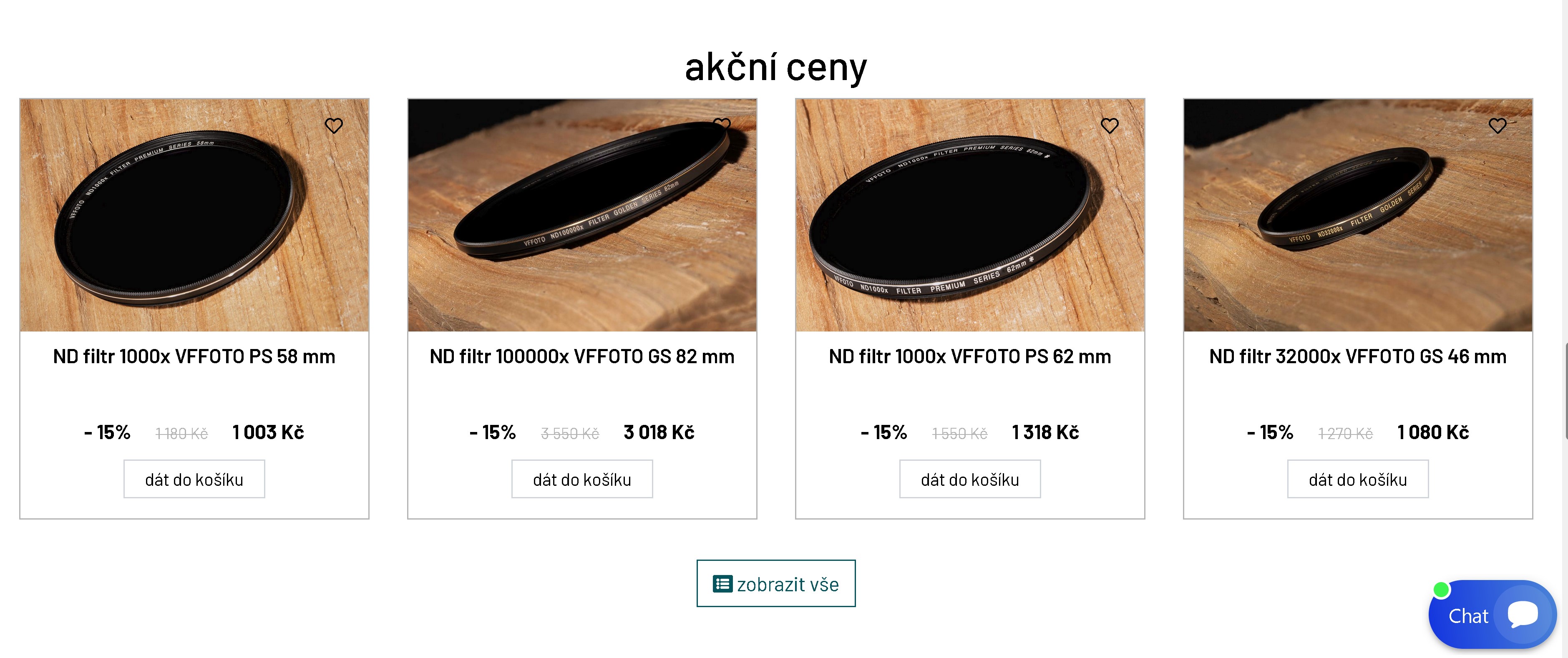 akční ceny VFFOTO