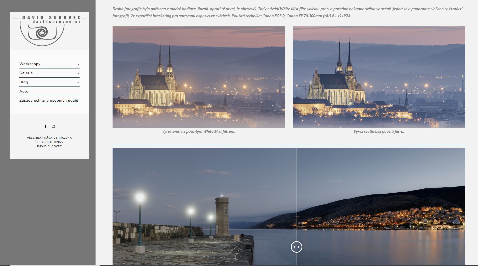 VFFOTO White mist filtr a David Surovec